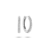 Byzantine small Silver Hoop