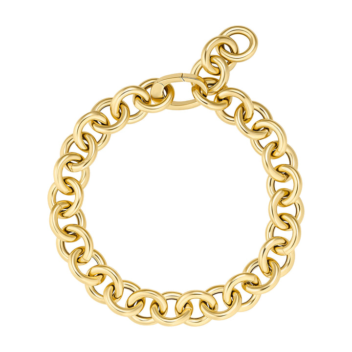 Carrara -Ketten -Gold -Plattal -Armband