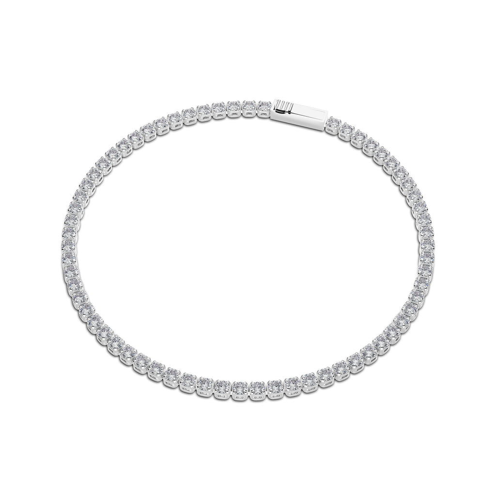 Diamante 14K Whitegold Tennisarmband w. Diamanten gewachsen