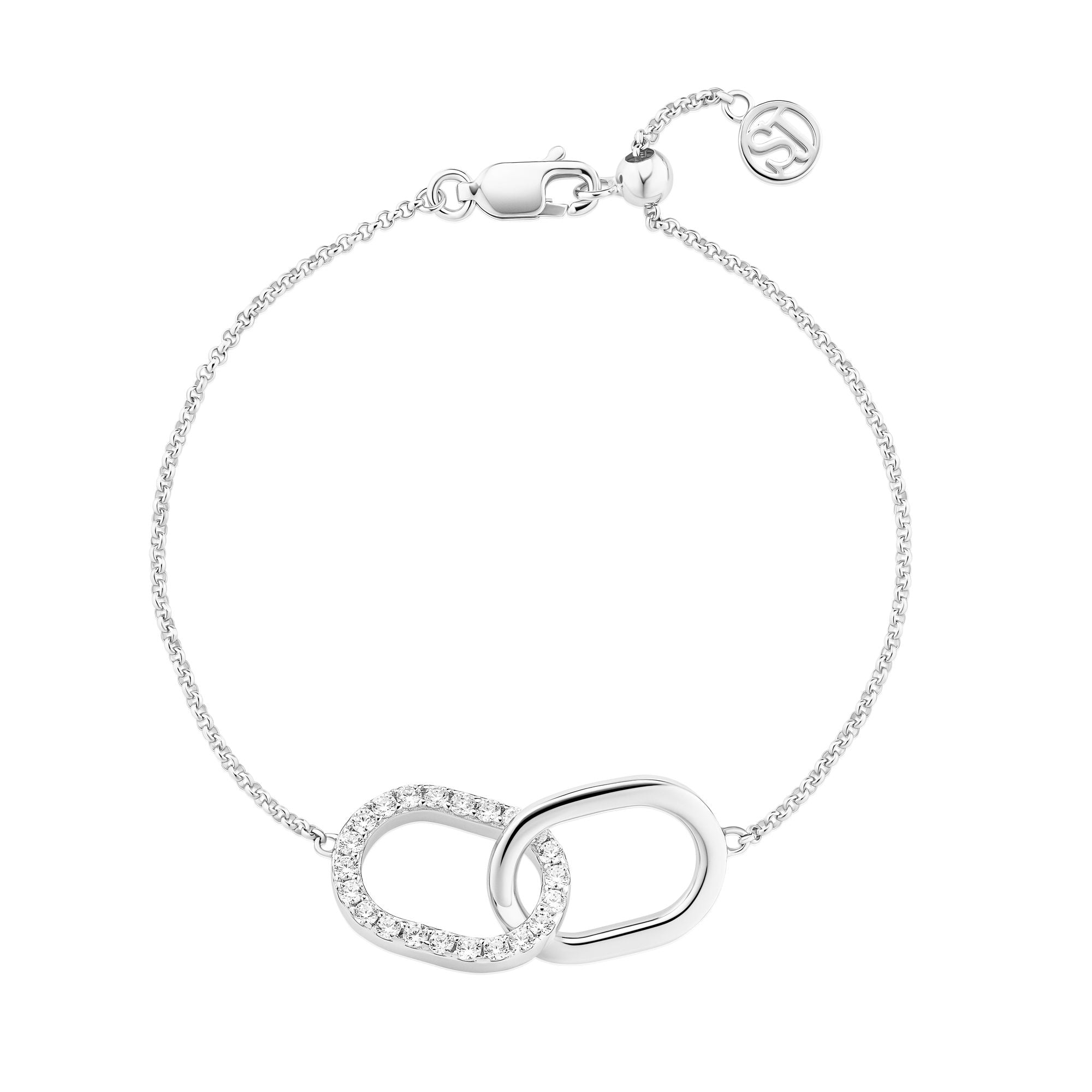 Capizzi Due Piccolo Sølv Armbånd m. Zirkoner