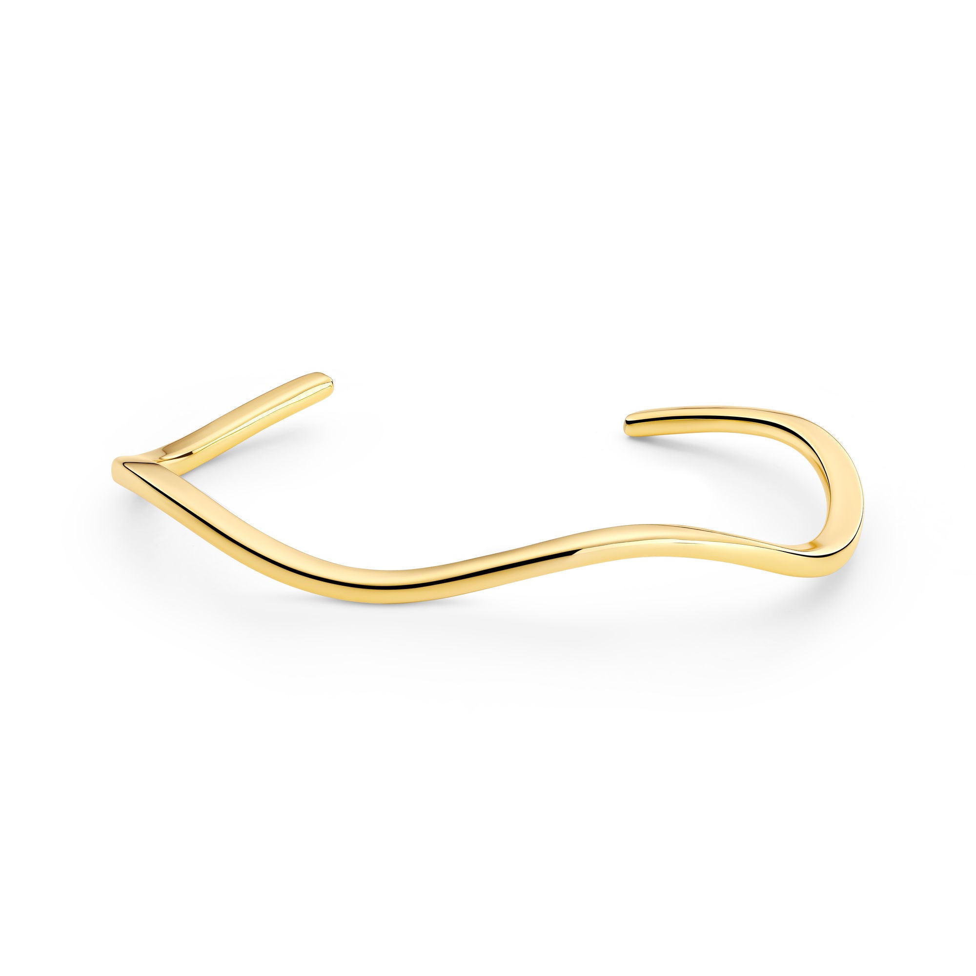 Ellera Waves Pianura Forgyldt Armring