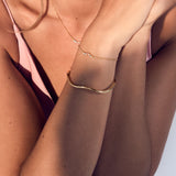 Ellera Waves Pianura Forgyldt Armring