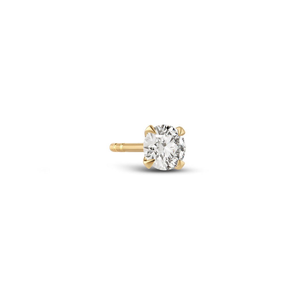 Venice Piccolo 14K Gold Stud w. Labor gewachsener Diamant