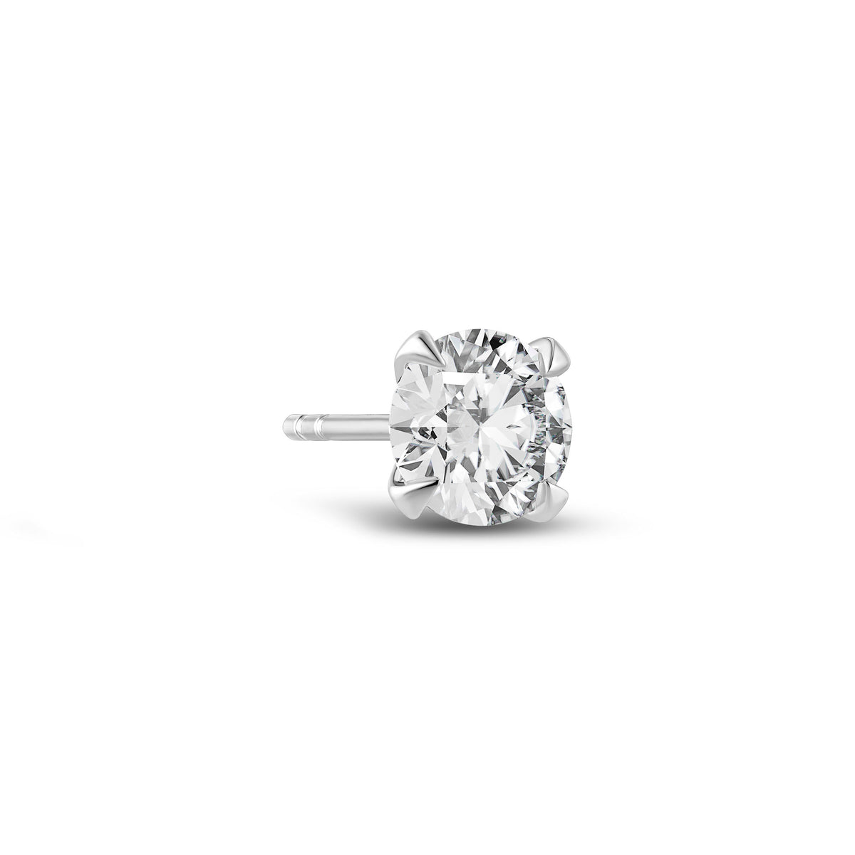 Venice Grande 14K Hvidguld Ørestik m. Lab-Grown Diamant