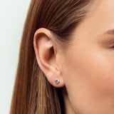 Venedig Grande 14K Gold Ohrring w. Labor gewachsener Diamant