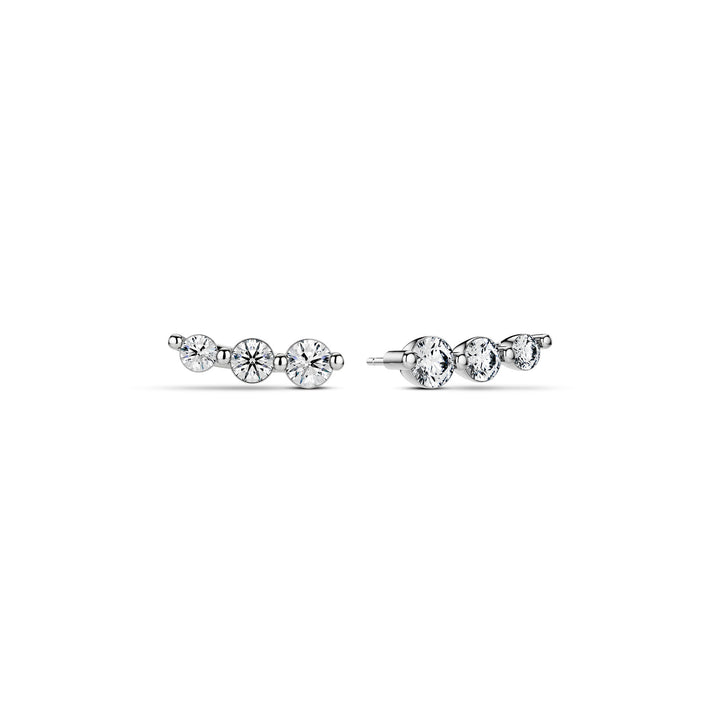 Tiara Piccolo 14K Hvidguld Øreringe m. Lab-Grown Diamanter