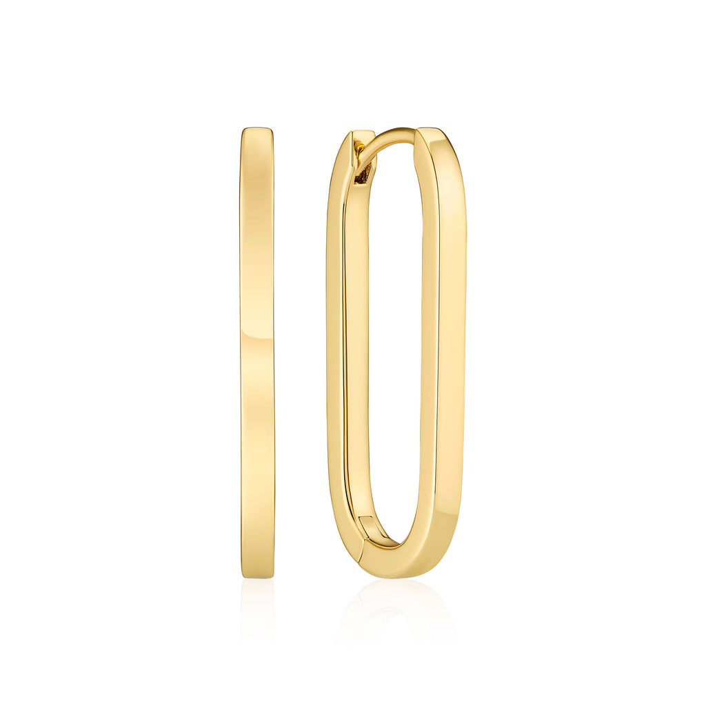 Capizzi Pianura Medio Gold -Plattierohrringe