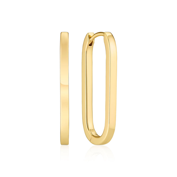 Capizzi Pianura Medio Gold -Plattierohrringe