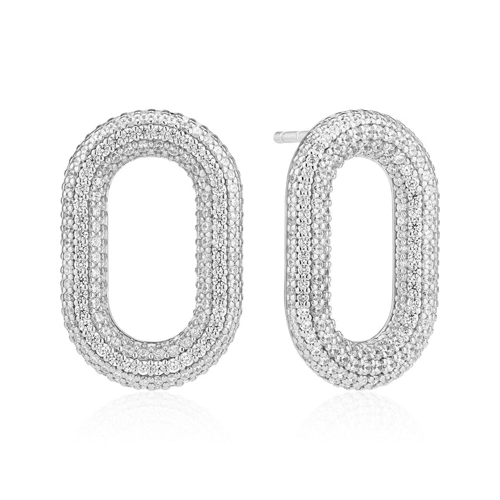 Capri Silver Ohrringe w. Zirkonia