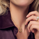 Goccia Parvus Pianura Forgyldt Halskæde