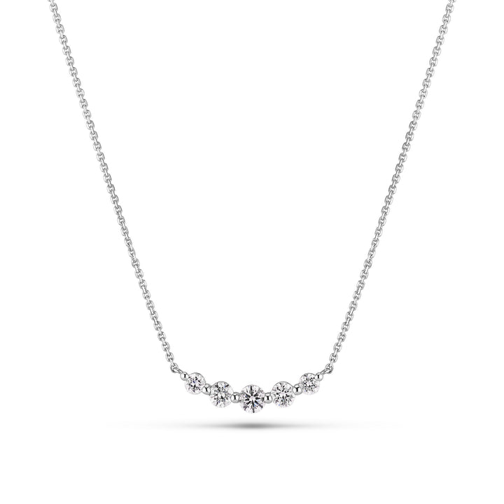 Tiara Piccolo 14K Whitegold Necklace w. Lab-Grown Diamonds