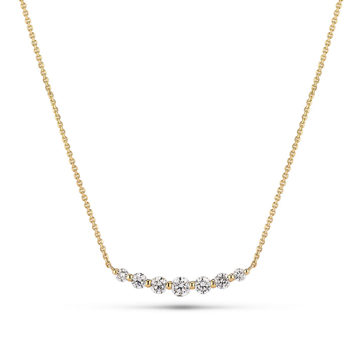 Tiara Grande 14K Gold Necklace w. Lab-Grown Diamonds