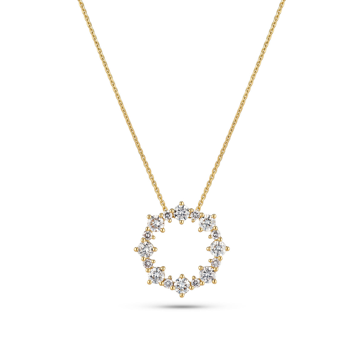Brina 14K Gold Necklace w. Lab-Grown Diamonds