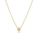 Rome 14K Gold Necklace w. Lab-Grown Diamonds