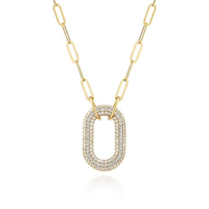 Capri Uno Gold Plated Halskette w. Zirkonia