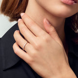 Alba 14K Whitegold Ring w. Lab-Grown Diamonds