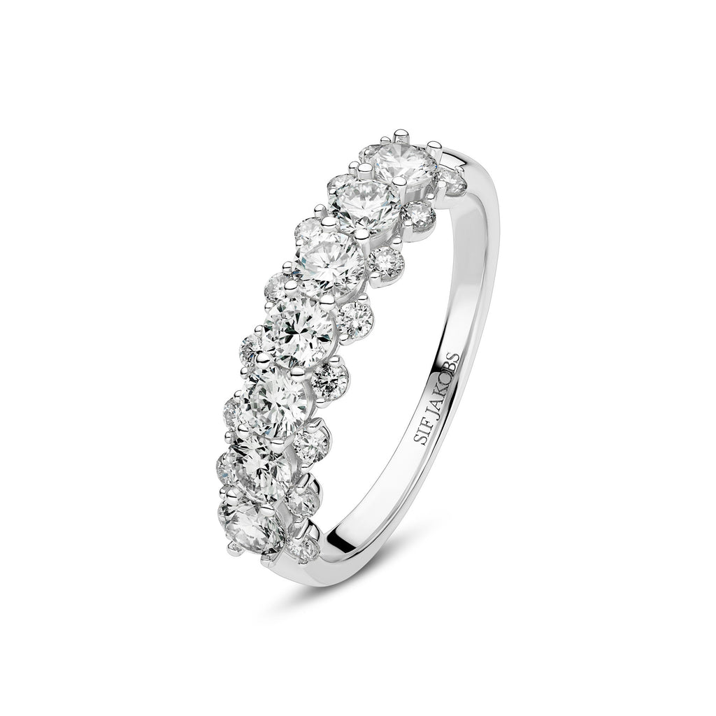 Fior 14K Hvidguld Ring m. Lab-Grown Diamanter