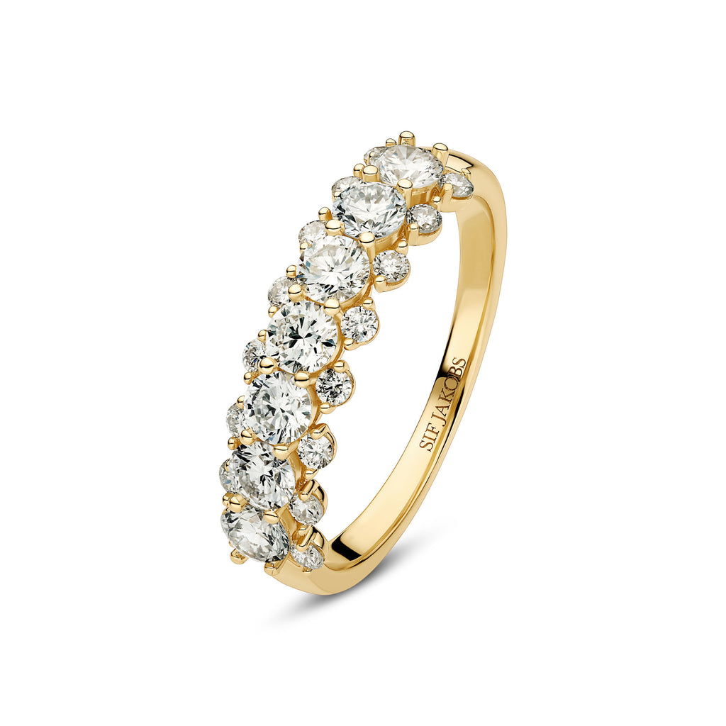 Fior 14K Guld Ring m. Lab-Grown Diamanter
