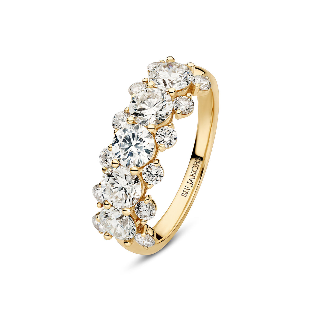 Fior Grande 14K Guld Ring m. Lab-Grown Diamanter