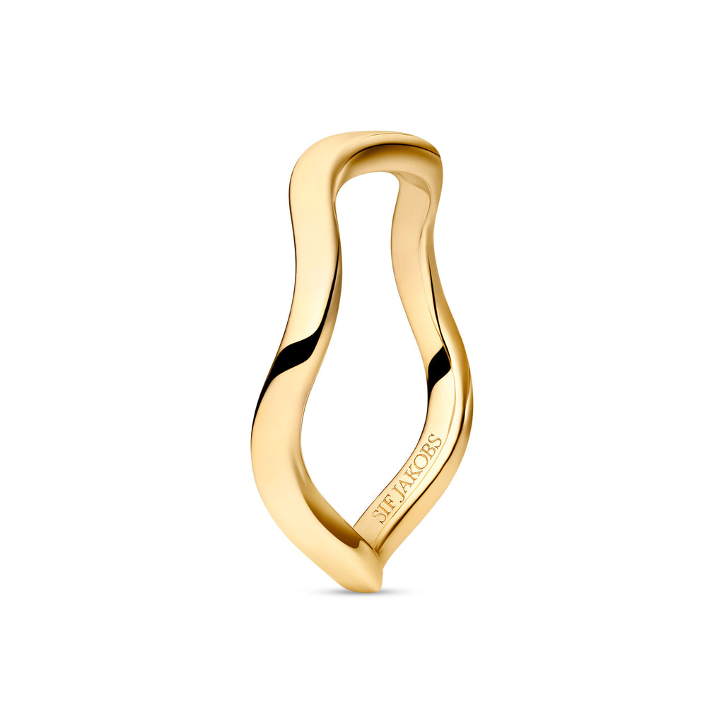Ellera weht Pianura Gold plattierter Ring