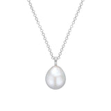 Unicorn Silver Pendant w. Baroque Pearl