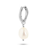 Pearl Jam Silver Earring-Pendant w. Pearl