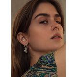 Pearl Jam Silver Earring-Pendant w. Pearl