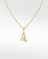 Leo Pendant 14K Guld Halskæde m. Lab-Grown Diamant