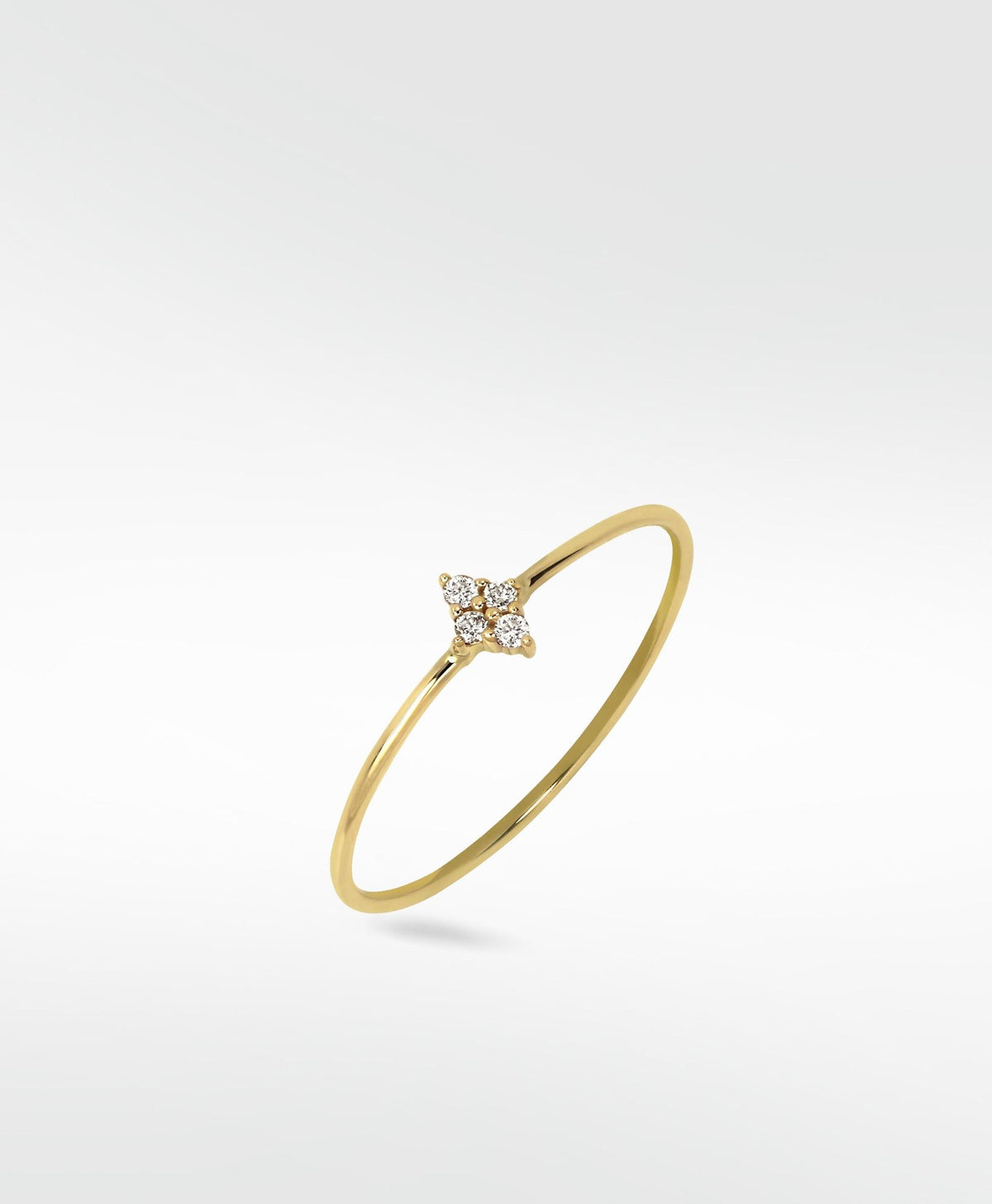 Nova 14K Guld Ring m. Lab-Grown Diamant