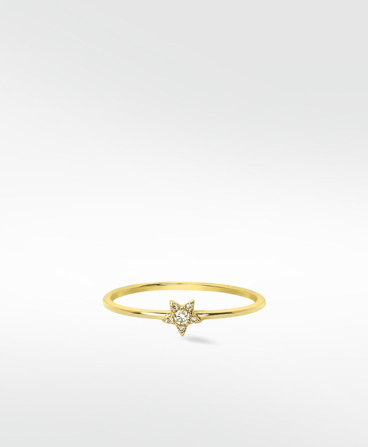 Starry Messenger 14K Gold Ring w. Lab-Grown Diamond