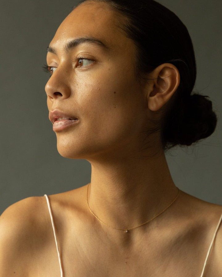 Petit No.1 Halskette aus 14K Gold mit Diamant