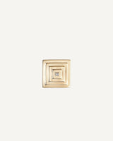 Louvre 10K Gold Stud w. Diamond