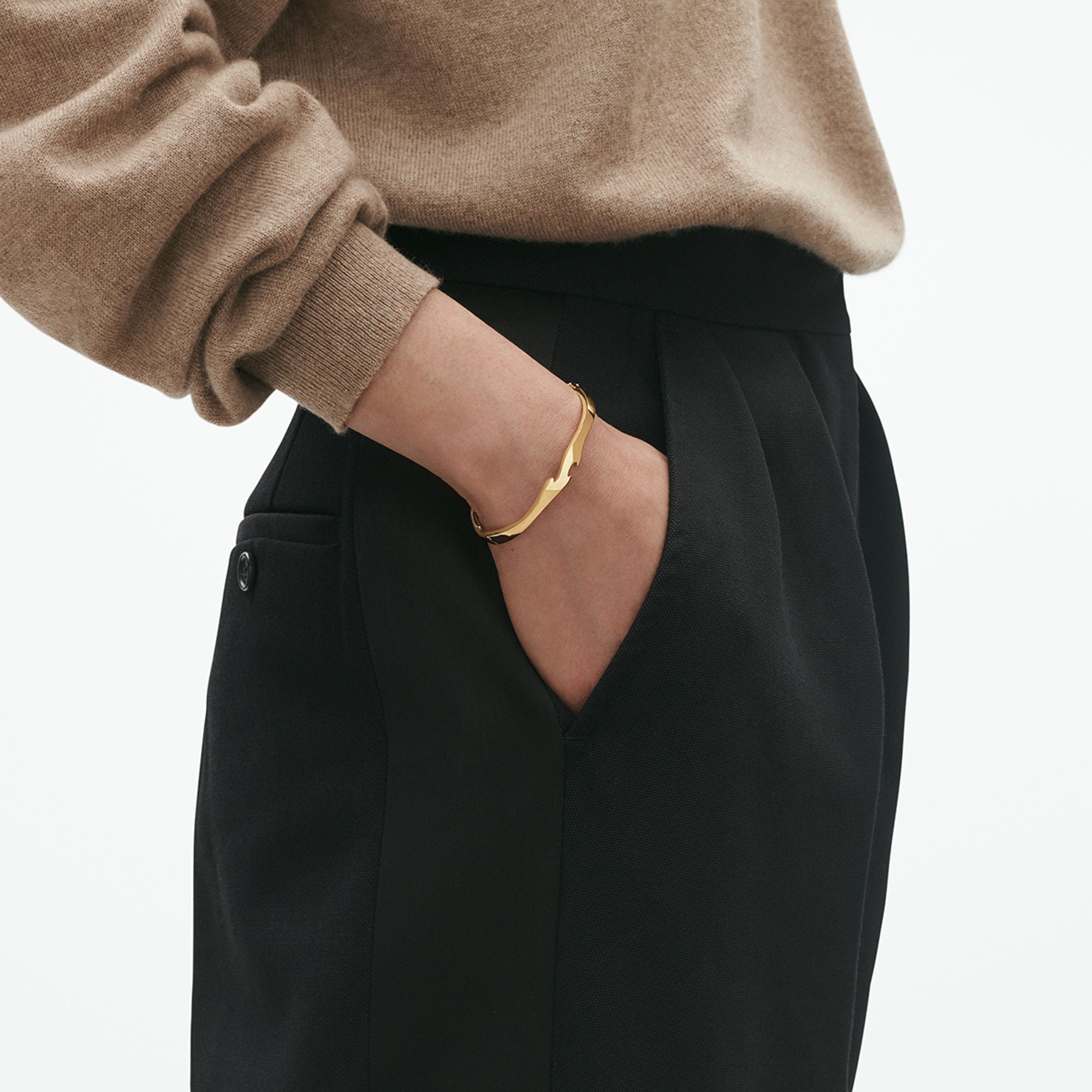 Fusion 18K Gold Bangle