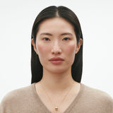 Fusion 18K Gold Necklace w. Beige Hyceram