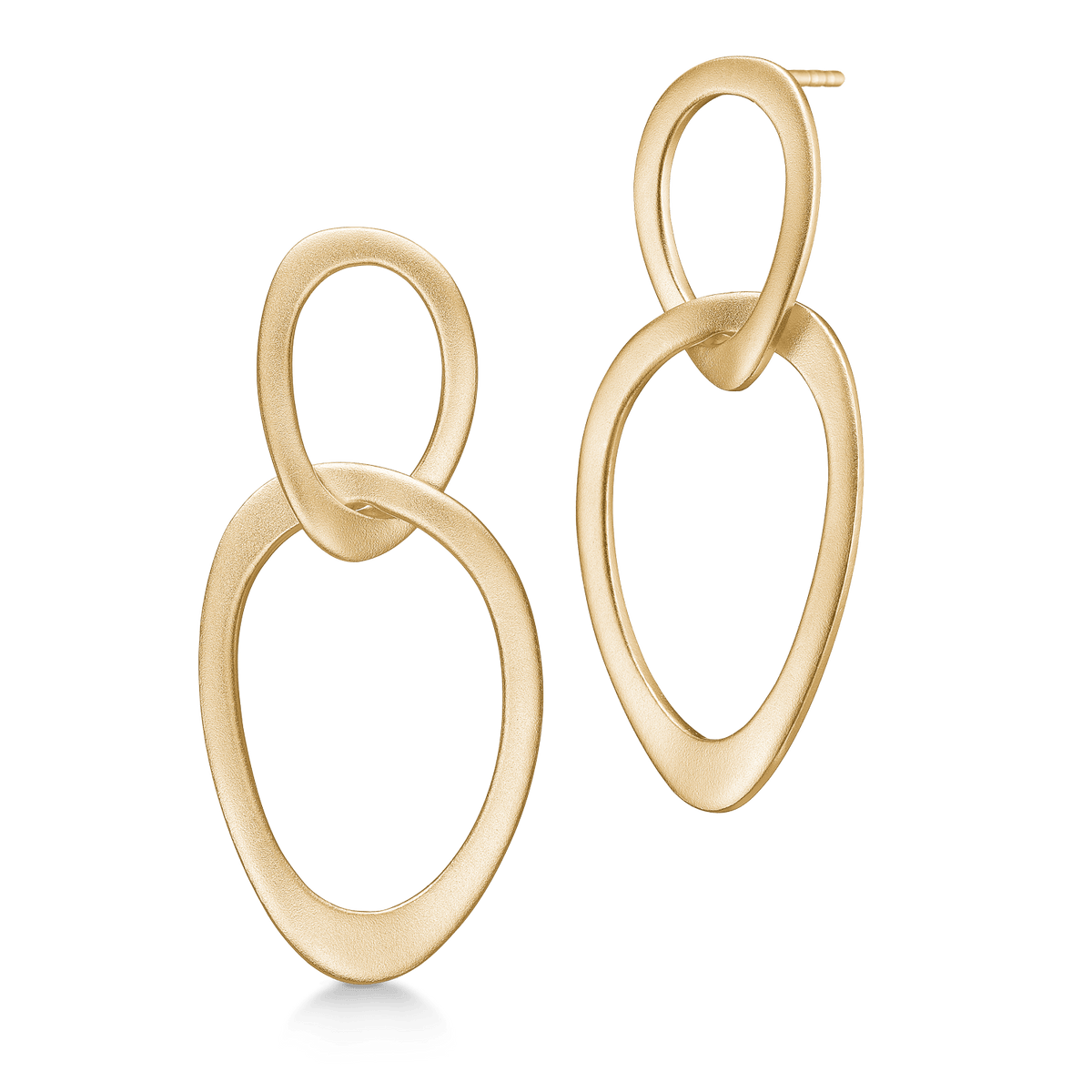 Ava Gold plattierte Ohrringe