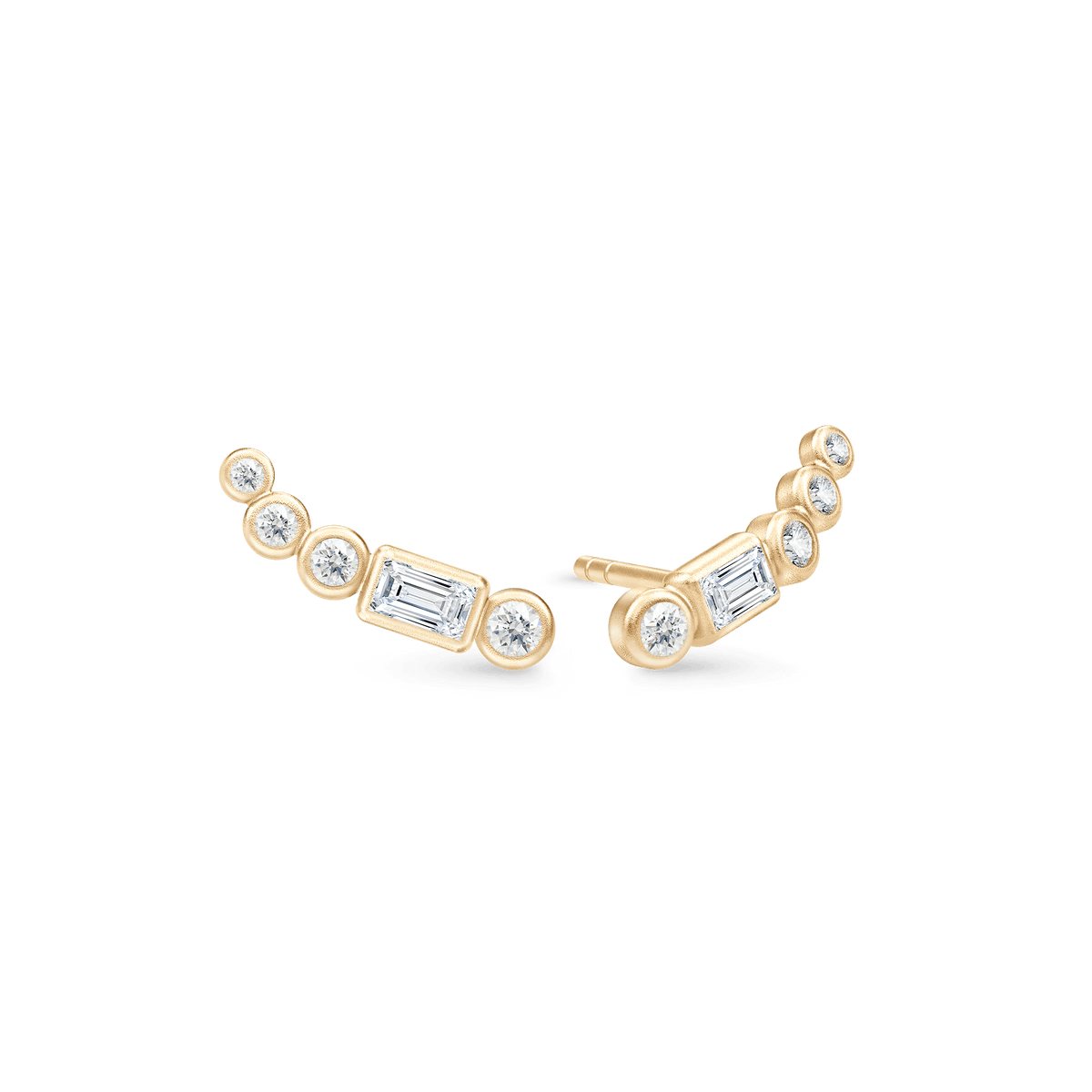 Sophia Clear Gold Plated Ohrstudien w. Zirkonia