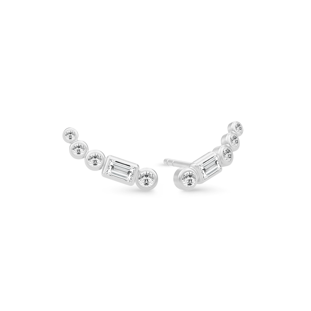 Sophia Clear Silver Earstuds w. Zirconia