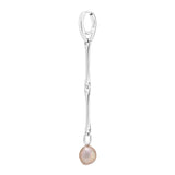 Stag Silver Earring w. Pearl