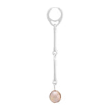 Stag Silver Earring w. Pearl