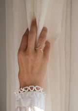 Viona 14k Hvidgulds Ring m. Diamanter