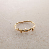 Seafire 18K Guld Ring m. Diamant, 0.02 ct