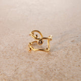 Seafire 18K Gold Ear Cuff w. Diamond