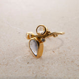 Seafire 18K & 22K Guld Ring m. Diamanter & Safire