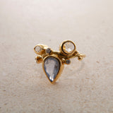 Seafire 18K & 22K Gold Ring w. Blue Sapphire & Diamond