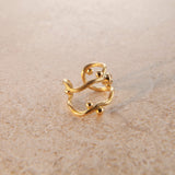 Seafire 18K Gold Ear Cuff w. Diamond