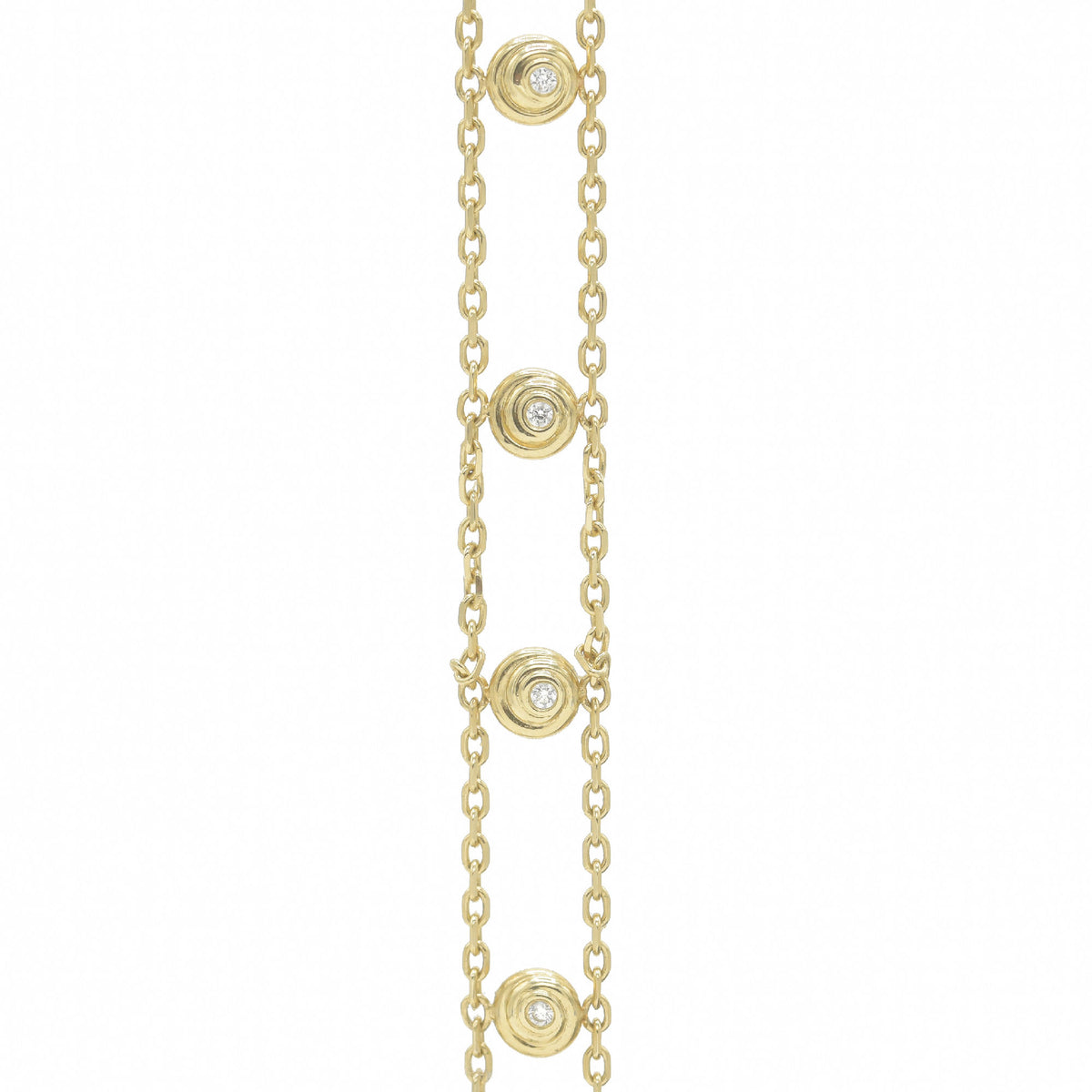 Shelby 14K Gold Necklace w. Diamonds