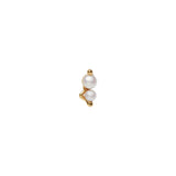 Shibuya Ni Gold Plated Stud w. Perlen