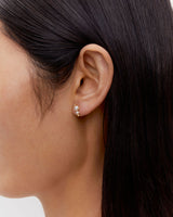 Shibuya Ni Gold Plated Stud w. Perlen