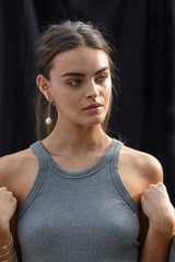 Seafire 18K Guld Øreringe m. Diamanter & Perler