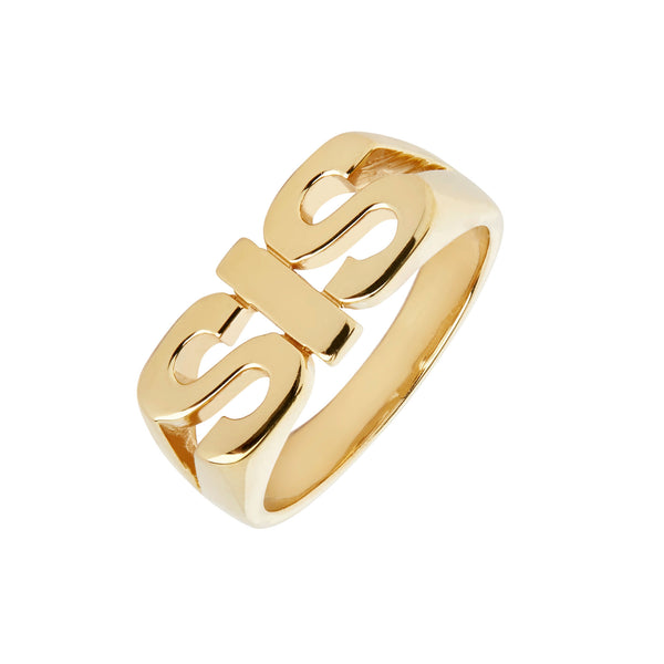 Sis Gold Plated Ring